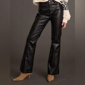 12th TRIBE Ryland Vegan‎ Leather Flare Jeans
